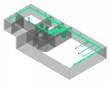 HVAC Design 3D Plan for basement