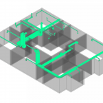 Second Floor HVAC 3D plan