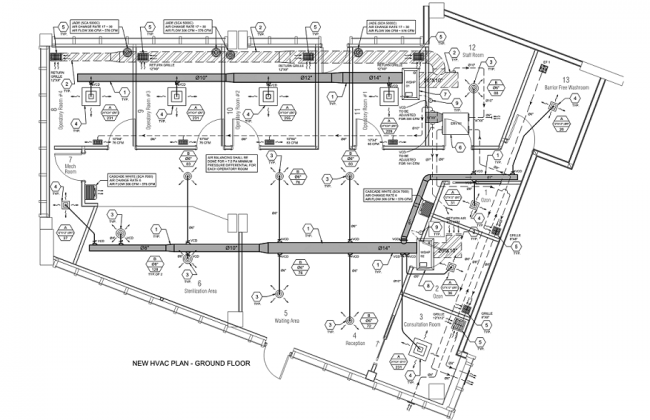 HVAC plan - ground floor