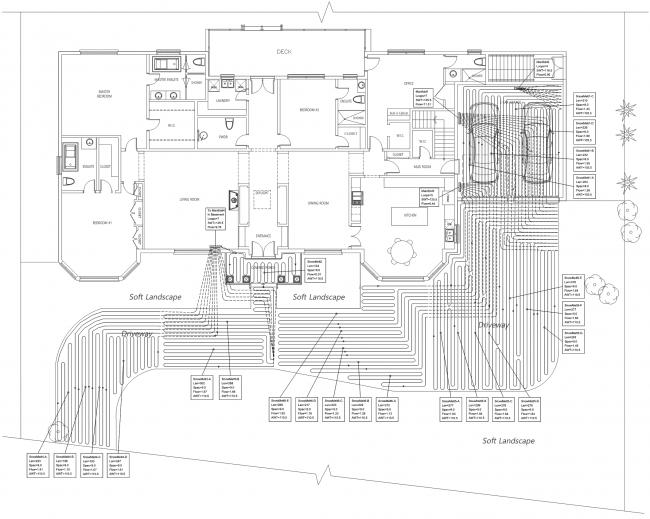 Snow melting plan for ground floor
